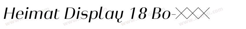 Heimat Display 18 Bo字体转换